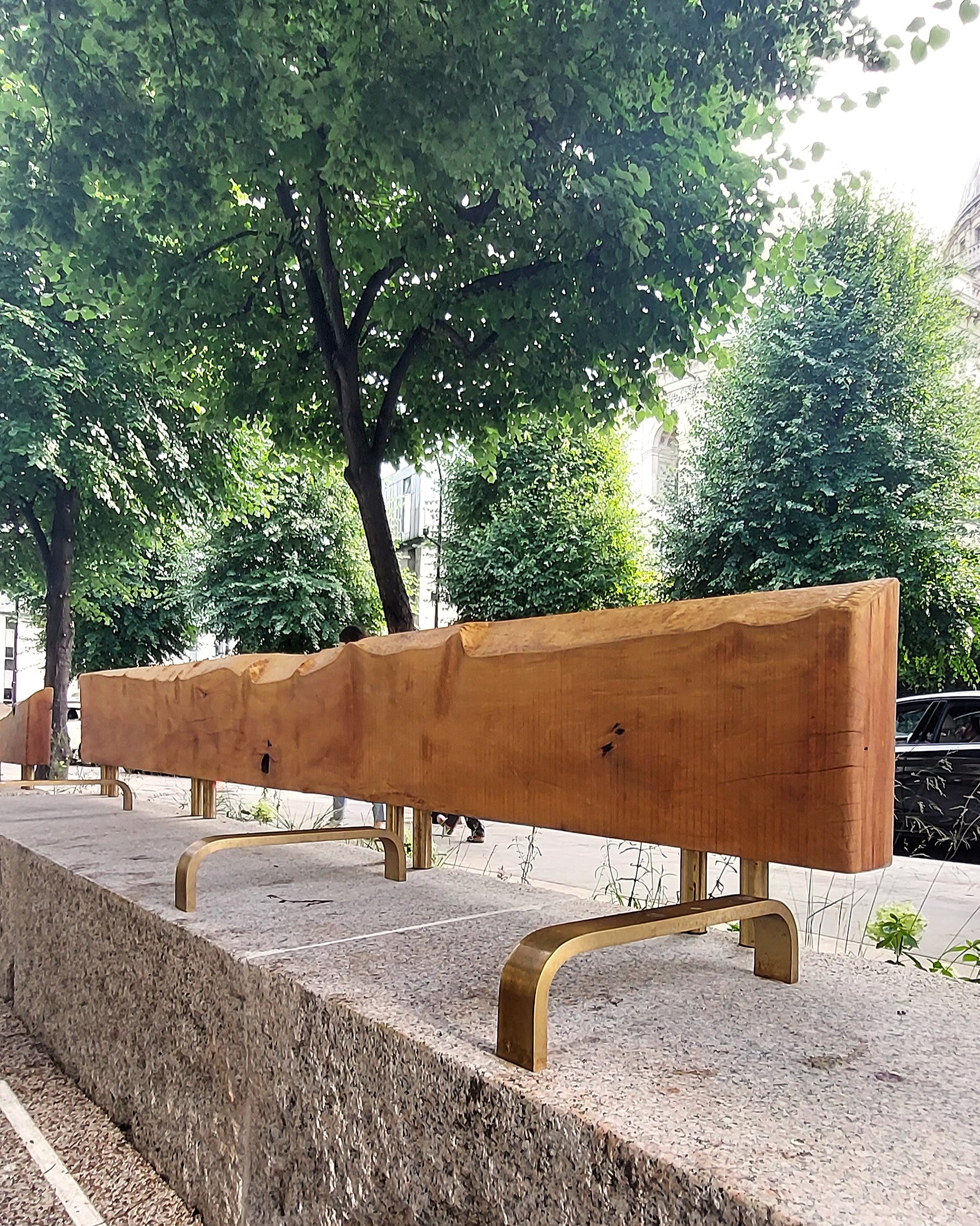 Using salvaged wood in public garden design