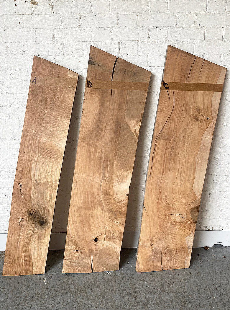 Beech - Squared-edge Flamed Boards