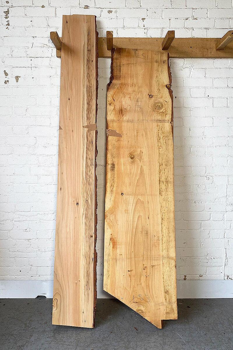 Blue Atlas Cedar - Waney Edge Boards Back