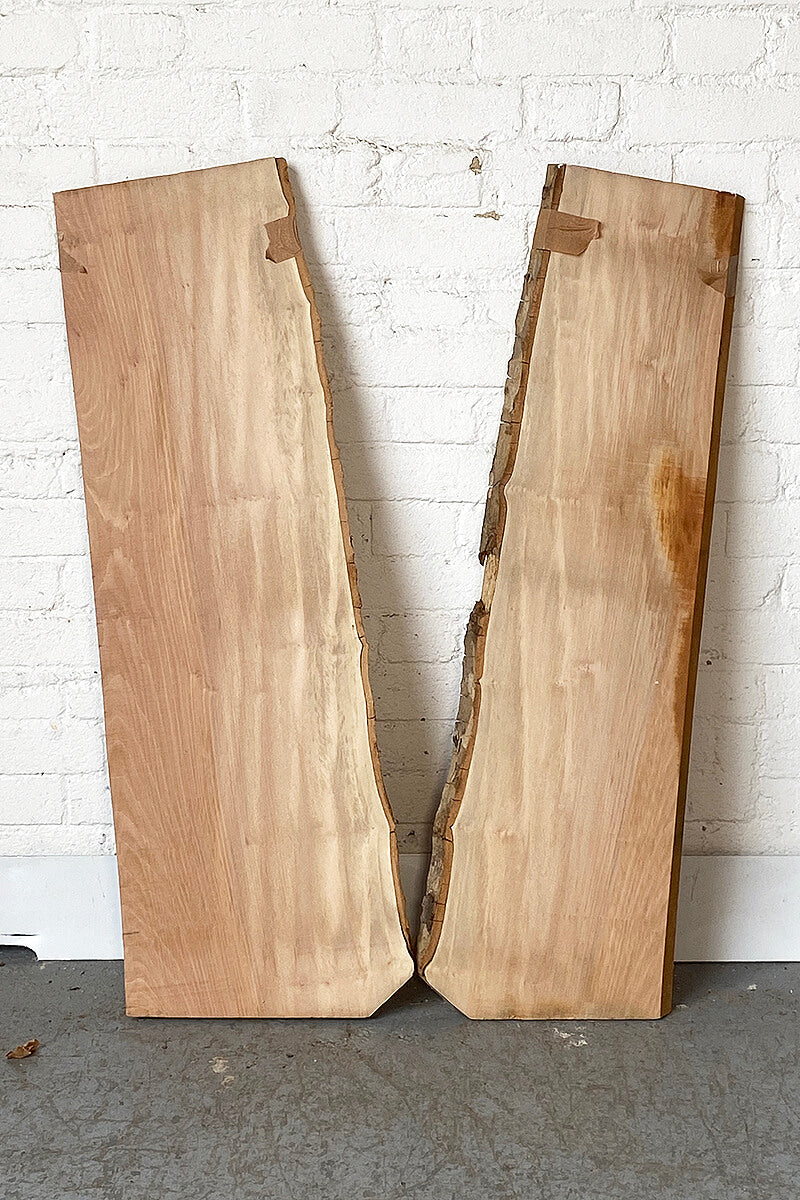 London Plane - Bookmatched Wood Boards Back