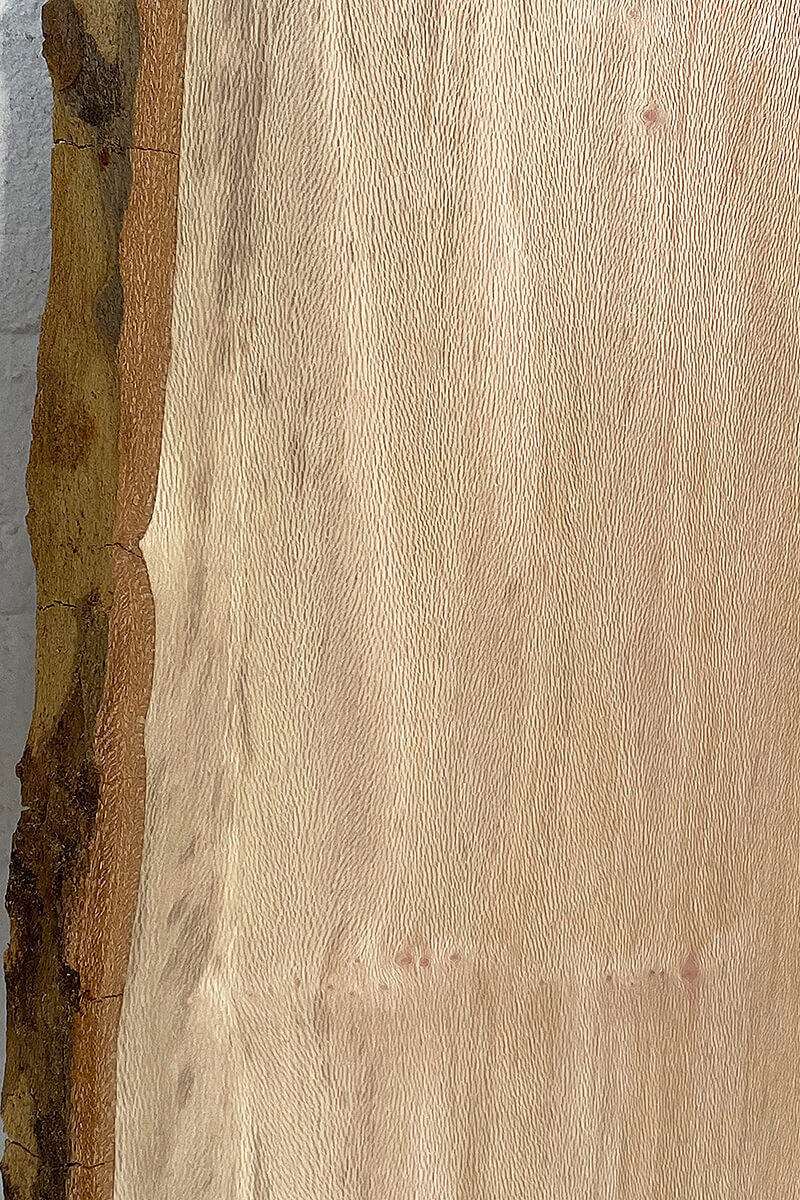 London Plane - Bookmatched Wood Boards Close Up