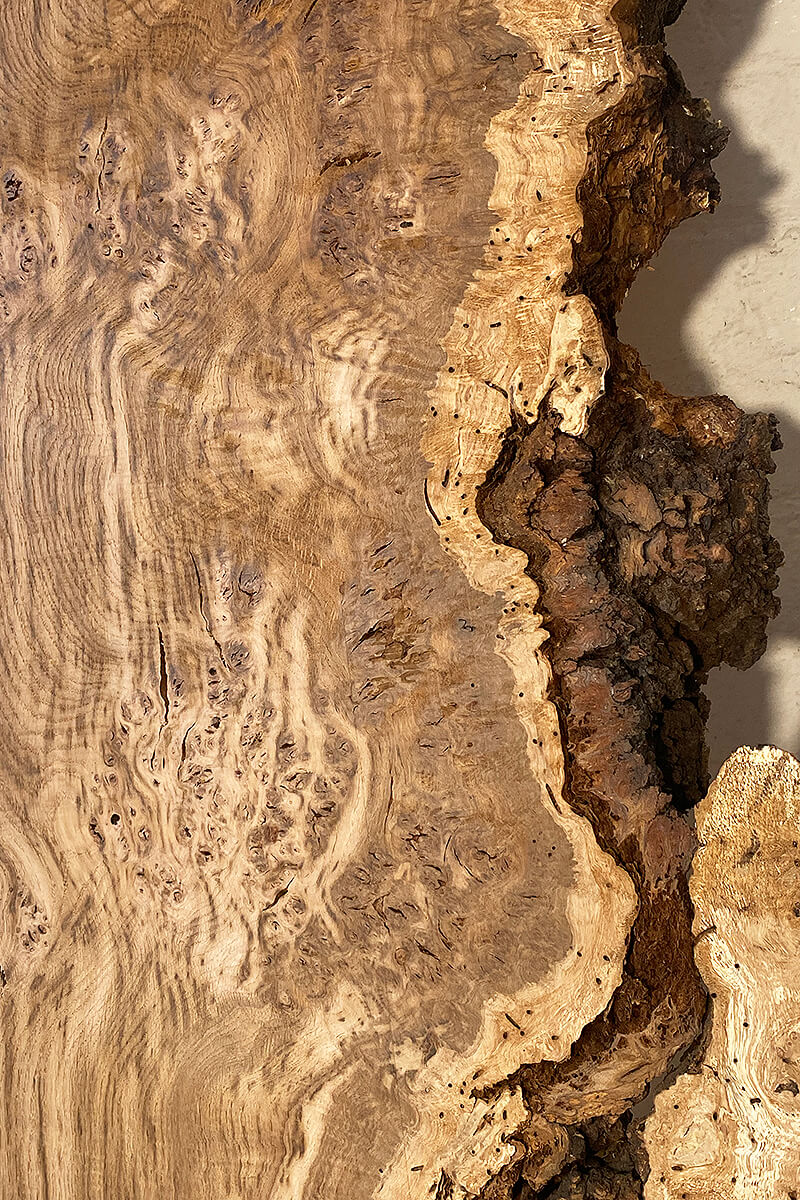 Oak - Burr Board Close Up 1